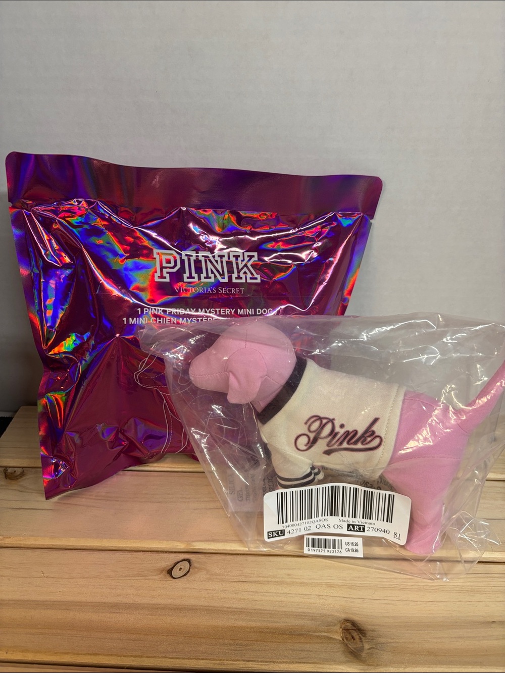 PINK MINI DOG Pair of 2